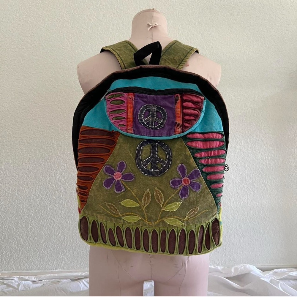 Colorful Peace Sign Backpack